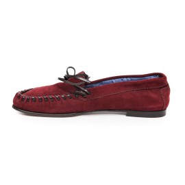 Mocassins TOM FORD T 45.5 rouge en VEAU VELOURS ROUGE CERISE