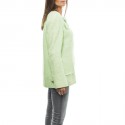 Veste CHANEL T 44 tweed vert d'eau 