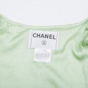 Veste CHANEL T 44 tweed vert anis et vert clair