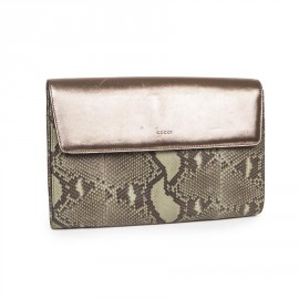 Pochette GUCCI en python vert