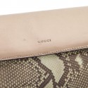 Pochette GUCCI en python vert bronze 