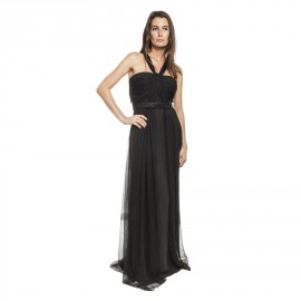 Robe du soir CHRISTIAN DIOR en soie noire T38