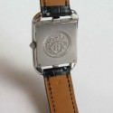 Montre Cap Code HERMES PM bracelet en alligator Mississipi noir