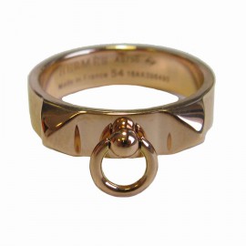 Bague HERMES Collier de chien en or rose