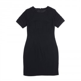 Robe CHRISTIAN DIOR  T 38  crêpe georgette noire 