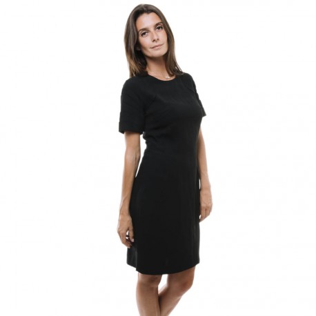 Robe CHRISTIAN DIOR  T 38  crêpe georgette noire 