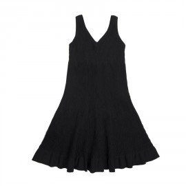 ALAIA sleeveless dress in black lycra size 36EU