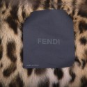 FENDI black trench coat lined with fur size 38FR