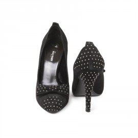 Escarpins t 39 BALMAIN en veau velours noir