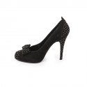 Escarpins t 39 BALMAIN en veau velours noir