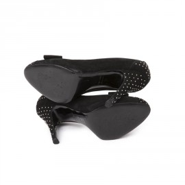 Escarpins t 39 BALMAIN en veau velours noir