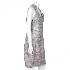 CHANEL Dress in Pastel colors tweed Size 42FR