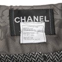 Veste CHANEL T38 en laine grise 