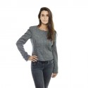 Veste CHANEL T38 en laine grise 