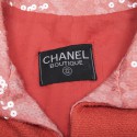 Veste CHANEL corail à sequins