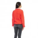 CHANEL 'Paris Los Angeles' Jacket in coral tweed and neck in sequins