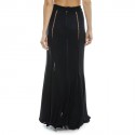 ROCHAS T38 vintage long skirt in black jersey