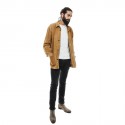 FRANCK NAMANI  gold suede shirt jacket