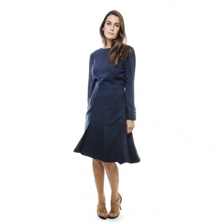 CHANEL wrap dress in blue...