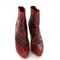 Bottines LOUBOUTIN T40.5 python bicolore