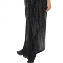 ALMA Couture T 42IT/38 FR evening gown in black sequined silk