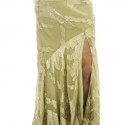 CHRISTIAN DIOR evening gown in green silk and embroidery size 36EU