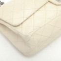 CHANEL maxi jumbo double flap bag in aged ivory leather