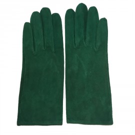 Gants CHRISTIAN DIOR suede verte