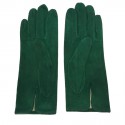 Gants CHRISTIAN DIOR suede verte