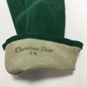 Gants CHRISTIAN DIOR suede verte