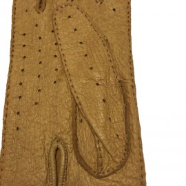 Gants CHRISTIAN DIOR en pécari beige foncé