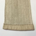 Gants NON SIGNES cuir et crochet crème T7,5