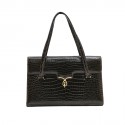 Sac GUCCI Vintage en crocodile porosus marron