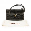 GUCCI Vintage bag in browncrocodile porosus leather