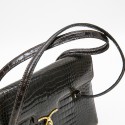 GUCCI Vintage bag in browncrocodile porosus leather