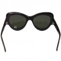 Lunettes de soleil YVES SAINT LAURENT en plastique noir mat, beige et violet