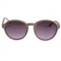 Lunettes de soleil LINDA FARROW LUXE en plastique beige foncé