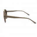 Lunettes de soleil LINDA FARROW LUXE en plastique beige foncé