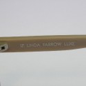 Lunettes de soleil LINDA FARROW LUXE en plastique beige foncé