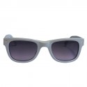 Lunettes de soleil LINDA FARROW LUXE en plastique gris mat