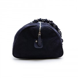 Sac CHANEL veau velours bleu marine