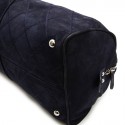 Sac CHANEL veau velours bleu marine