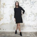 Robe CHANEL T 38 en jersey noir