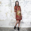 DOLCE & GABBANA T 36 dress with floral printed embossed polyester