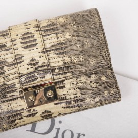 DIOR clutch in water snake skin