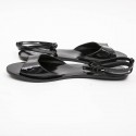  KARL LAGERFELD pour REPETTO sandals in black patent leather size 40FR