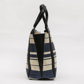 Sac CHLOE en cuir rayé beige et bleu