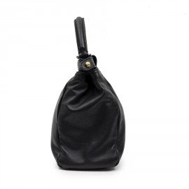 Sac Peekaboo FENDI  cuir d'agneau lisse noir TM