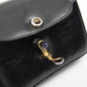 GUCCI Vintage bag in black snake 