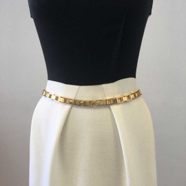 CHANEL vintage articulated belt in gilded metal